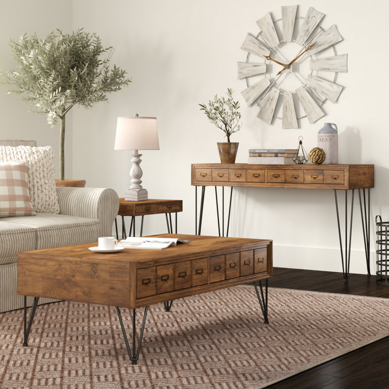 Laurel Foundry Modern Farmhouse Bayle 3 Piece Coffee Table Set